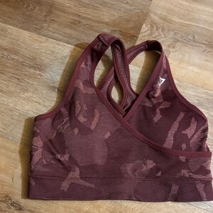 Gymshark Burgundy Camo Tank Top